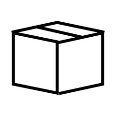 box package icon, line style