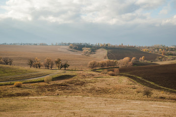 Fototapeta premium Autumn view of Totoha Mountain