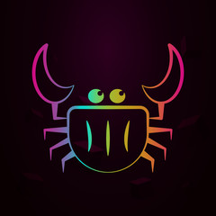 Crustacean, sea animal nolan icon Simple thin line, outline vector of Biology icons for ui and ux, website or mobile application