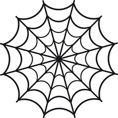 Vector icon illustration design of a spider web, or cobweb