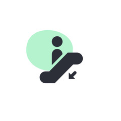 Escalator - Going Down -  Icon