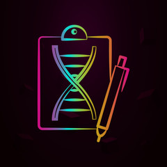 DNA, Genetically, Biology nolan icon Simple thin line, outline vector of Biology icons for ui and ux, website or mobile application