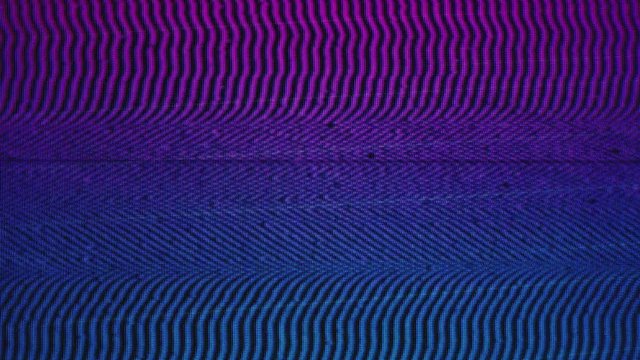 Seamlessly looping vaporwave-style blue and pink bad signal TV static noise and scan lines.