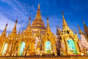 Shwedagon Pagoda in Yangon, Myanmar