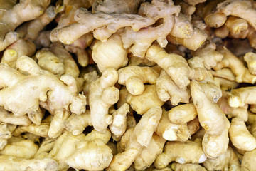 ginger background for sale in the supermarket