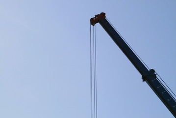 Obraz premium part of a construction crane in the sky