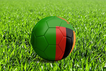 Turkmenistan Flag on Soccer Ball