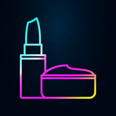 Obraz premium Cosmetics, mall, shopping nolan icon. Simple thin line, outline vector of mall icons for ui and ux, website or mobile application