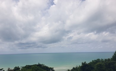 clouds over the ocean