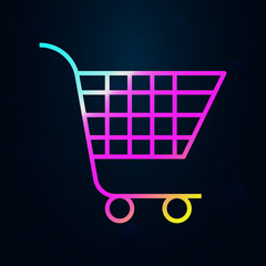 Shopping cart, ,all nolan icon. Simple thin line, outline vector of mall icons for ui and ux, website or mobile application