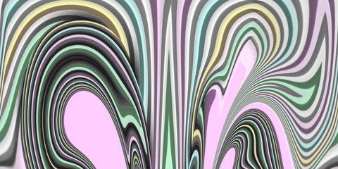 Abstract ART. 3D wavy background. Dynamic effect. Modern pattern design. 