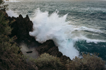 Storm off the coast of spain