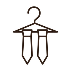 necktie in hanger clothes fashion celebration line style icon
