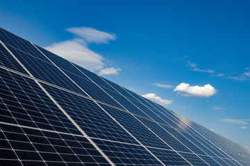 PV solar plant. Photovoltaic station