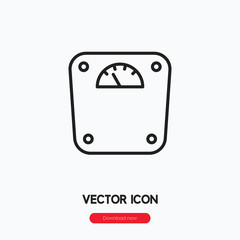 scale icon vector sign symbol