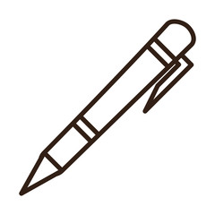pen accessory office supply line and fill icon
