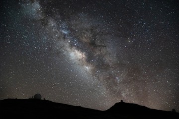 Milky way over observatory in La Palma