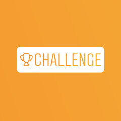 Instagram challenge icon. Social media sticker vector illustration