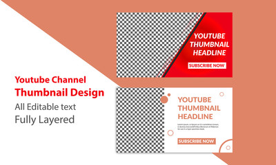  Thumbnail Design - vector l Size: 1280x720 pixel