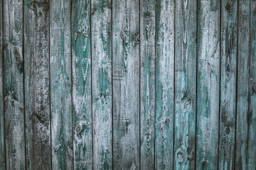 old green wooden texture banner background with scuffs, scratches, peeling paint. copy space