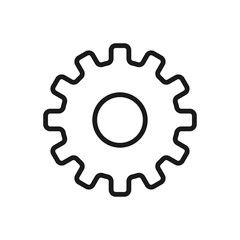 Gear icon. Settings symbol modern, simple, vector, icon for website design, mobile app, ui. Vector Illustration