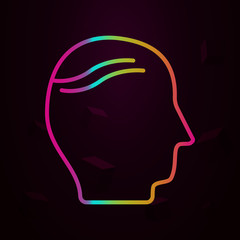 baldness, disease, head nolan icon Simple thin line, outline vector of Disease icons for ui and ux, website or mobile application