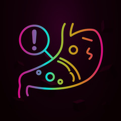 stomach, disease, medical nolan icon Simple thin line, outline vector of Disease icons for ui and ux, website or mobile application