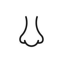 Human nose icon. Vector Illustration