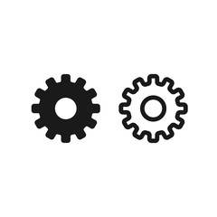 Gear icon. Settings symbol modern, simple, vector, icon for website design, mobile app, ui. Vector Illustration