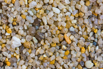 Close up of river sand.