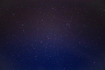 Blue starry night sky