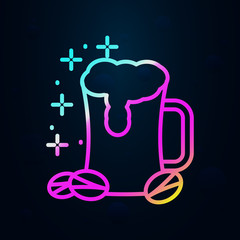 Pistachio, beer nolan icon. Simple thin line, outline vector of oktoberfest icons for ui and ux, website or mobile application