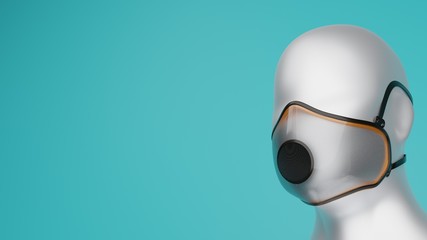 Protective face mask with filtration system