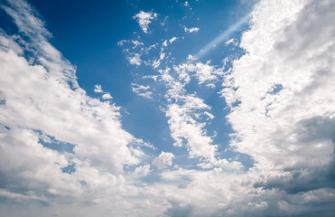 blue sky with clouds