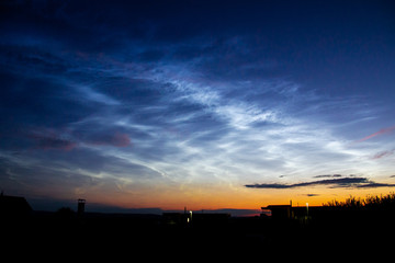 sunset in the country