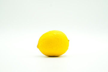 Fresh lemons shot on a white isolated background.