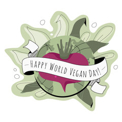 Veggie Sticker With Beetroot