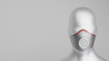 Protective face mask with filtration system