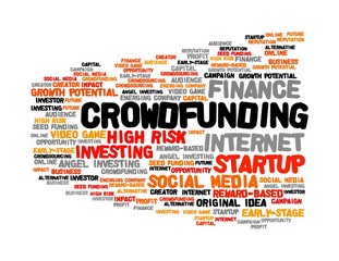 Crowdfunding word cloud