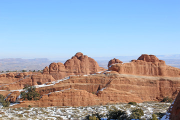Rock formations in the Arches national Park, Utah	