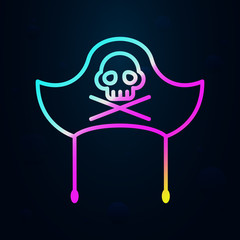 Hat, pirate nolan icon. Simple thin line, outline vector of Pirate icons for ui and ux, website or mobile application