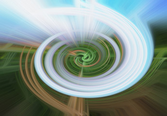 Abstract circle Light Fibers all colors sparkling universe nebula space