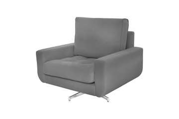 fabric and metal armchair modern designer