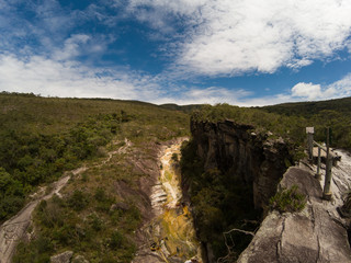View of the canyon of the valley