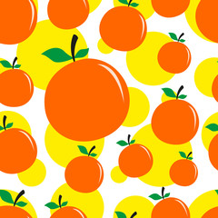Orange pattern seamless background