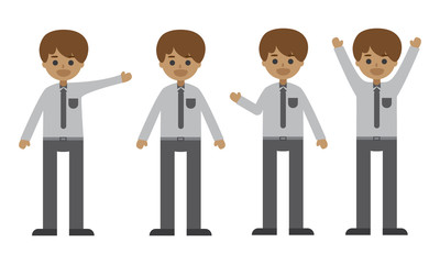 vector illustration of business people. character cartoon and flat design.