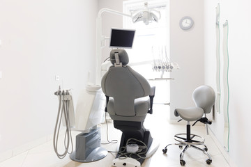 Modern hospital with dentistry room, light interior