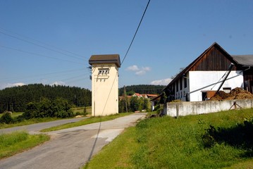 Electrical substation in the countryside
