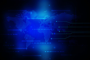 2d illustration world map abstract background
