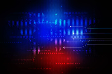 2d illustration world map abstract background
